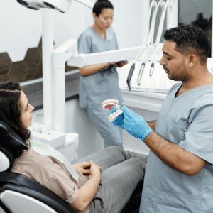 patient on dental chair