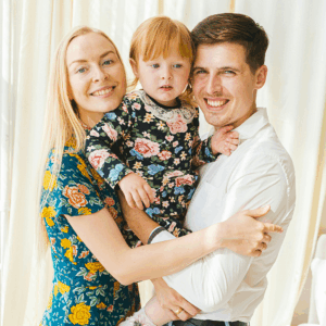family smiling